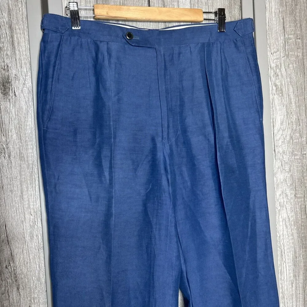 Paul Stuart John Pants Trousers Linen Silk